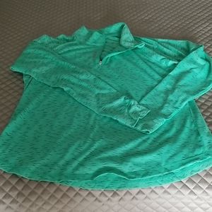 1/4 zip pullover with long sleeves